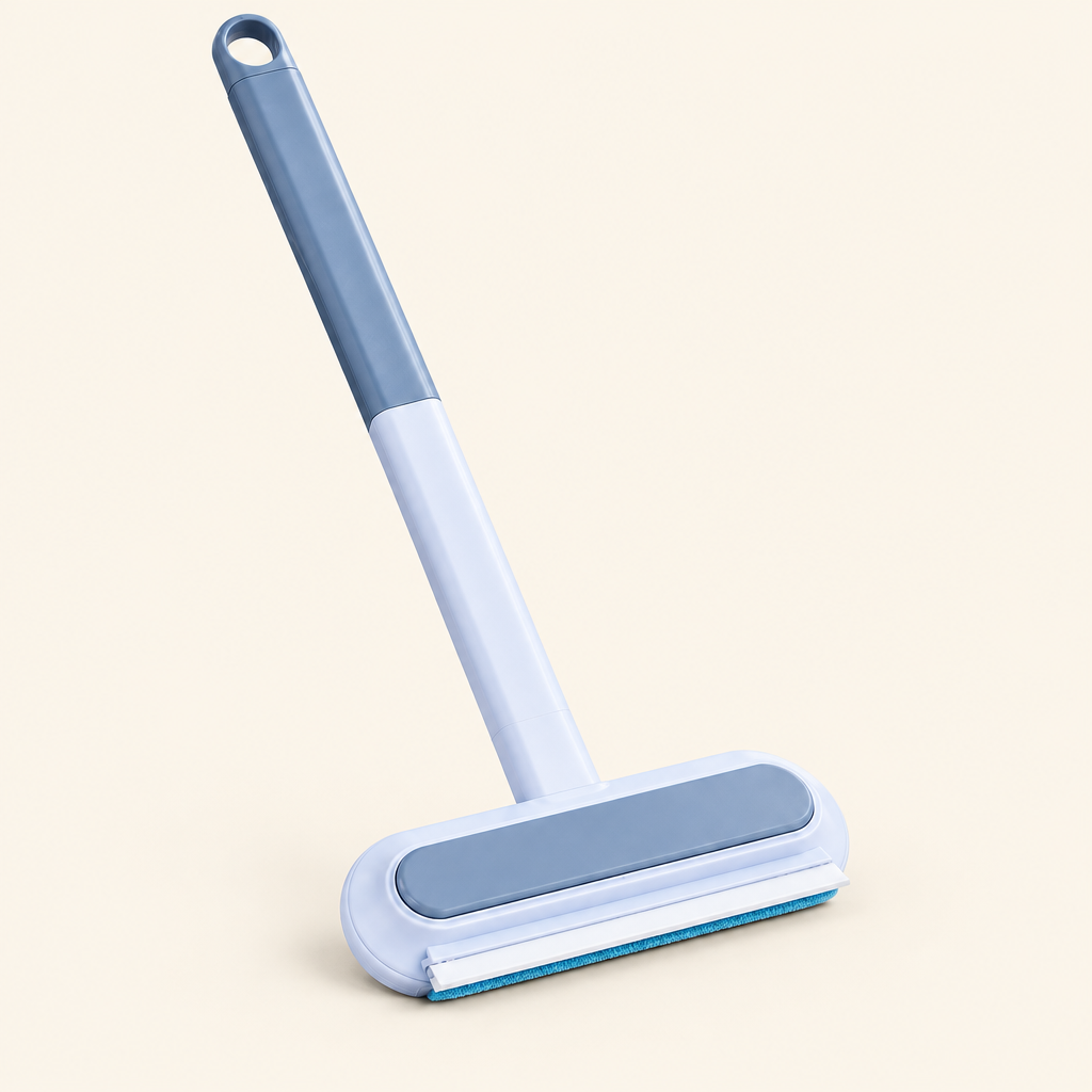 FurClean reusable pet hair remover on a warm ivory background